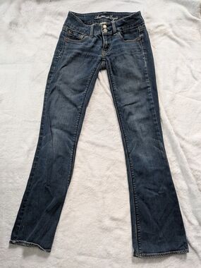 American Eagle Women's Dark Wash Flare Jeans Size 00